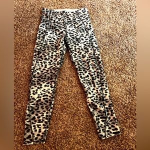Leopard spandex running pants